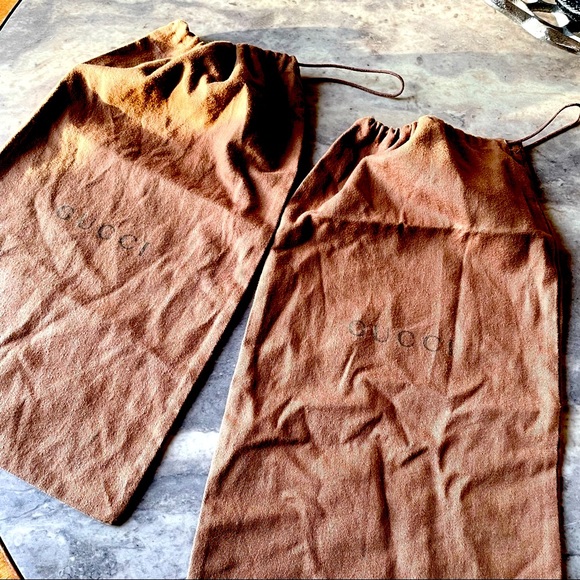 ✅ Authentic ✅ Gucci Mens shoe dust bags (qty 2 included) - Picture 1 of 6